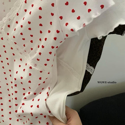 V-neck Fitted Tops